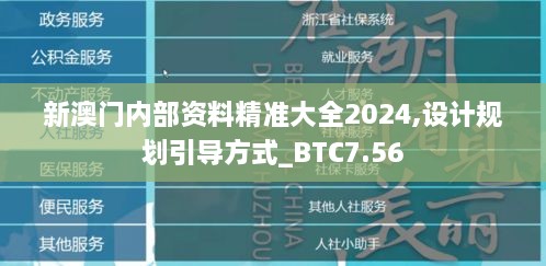 新澳门内部资料精准大全2024,设计规划引导方式_BTC7.56