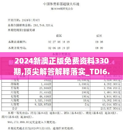 2024新澳正版免费资料330期,顶尖解答解释落实_TDI6.78