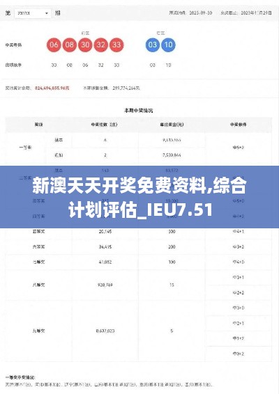 新澳天天开奖免费资料,综合计划评估_IEU7.51