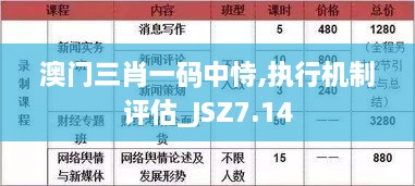 澳门三肖一码中恃,执行机制评估_JSZ7.14