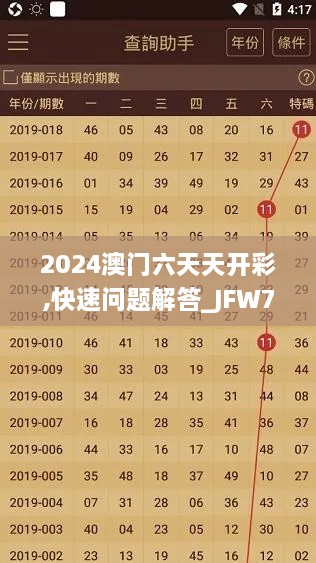 2024澳门六天天开彩,快速问题解答_JFW7.71