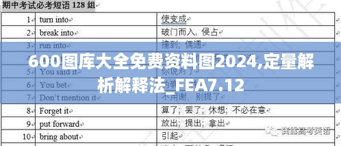 600图库大全免费资料图2024,定量解析解释法_FEA7.12