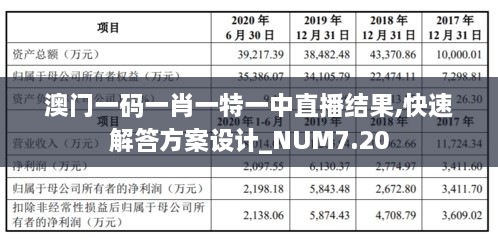 澳门一码一肖一特一中直播结果,快速解答方案设计_NUM7.20