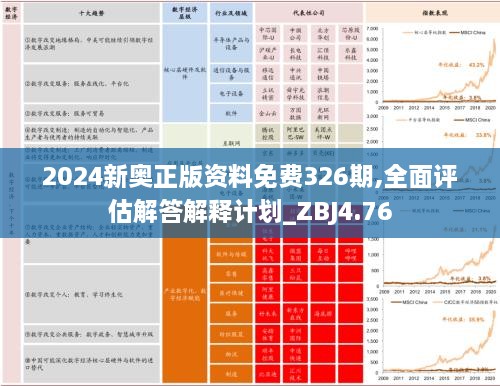 2024新奥正版资料免费326期,全面评估解答解释计划_ZBJ4.76