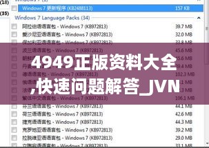 4949正版资料大全,快速问题解答_JVN7.81