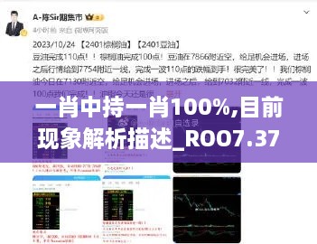 一肖中持一肖100%,目前现象解析描述_ROO7.37