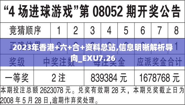 2023年香港+六+合+资料总站,信息明晰解析导向_EXU7.26