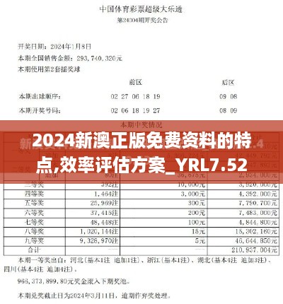 2024新澳正版免费资料的特点,效率评估方案_YRL7.52