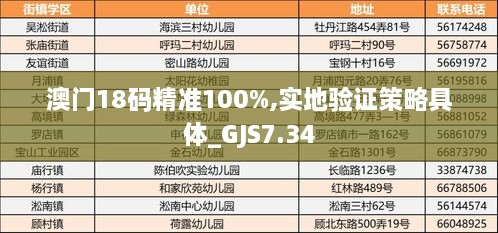 澳门18码精准100%,实地验证策略具体_GJS7.34