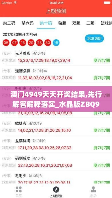 澳门4949天天开奖结果,先行解答解释落实_水晶版ZBQ9.34