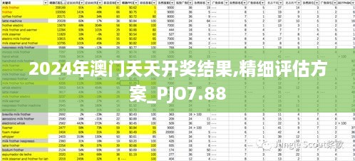 2024年澳门天天开奖结果,精细评估方案_PJO7.88