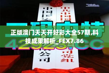 正版澳门天天开好彩大全57期,科技成果解析_FEX7.86