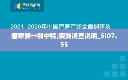 管家婆一和中特,实践调查说明_SIO7.55