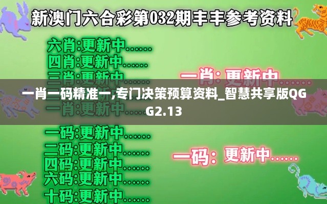 一肖一码精准一,专门决策预算资料_智慧共享版QGG2.13