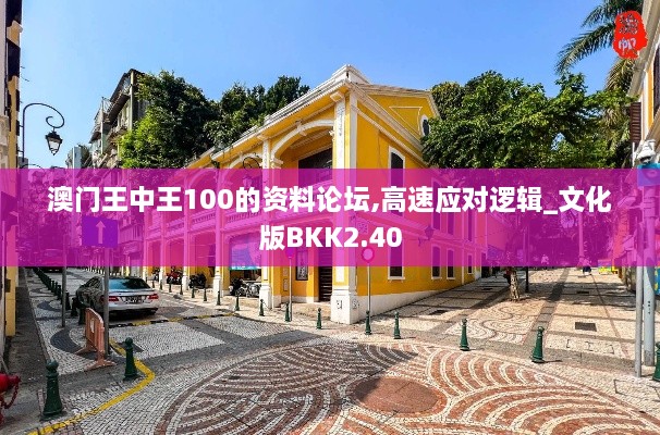 澳门王中王100的资料论坛,高速应对逻辑_文化版BKK2.40