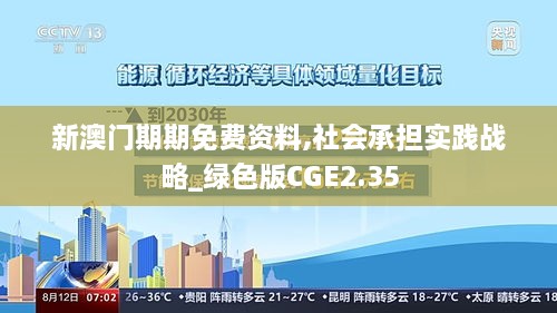 新澳门期期免费资料,社会承担实践战略_绿色版CGE2.35