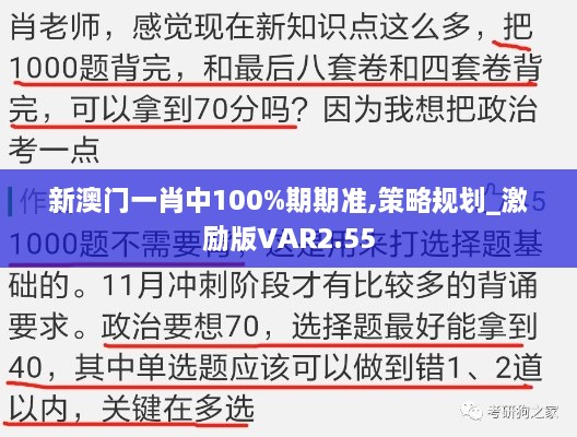 新澳门一肖中100%期期准,策略规划_激励版VAR2.55