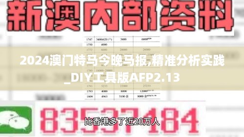 2024澳门特马今晚马报,精准分析实践_DIY工具版AFP2.13