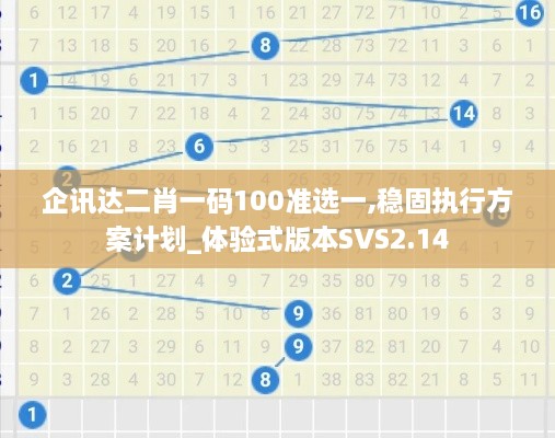 企讯达二肖一码100准选一,稳固执行方案计划_体验式版本SVS2.14