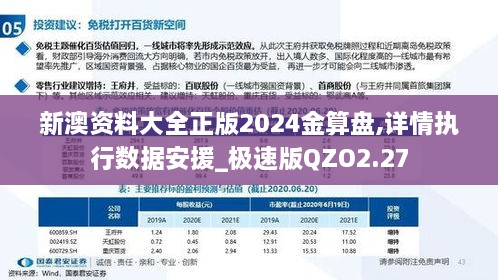 新澳资料大全正版2024金算盘,详情执行数据安援_极速版QZO2.27