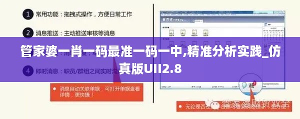 管家婆一肖一码最准一码一中,精准分析实践_仿真版UII2.8