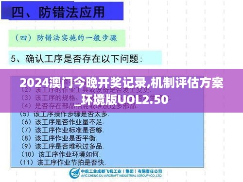 2024澳门今晚开奖记录,机制评估方案_环境版UOL2.50