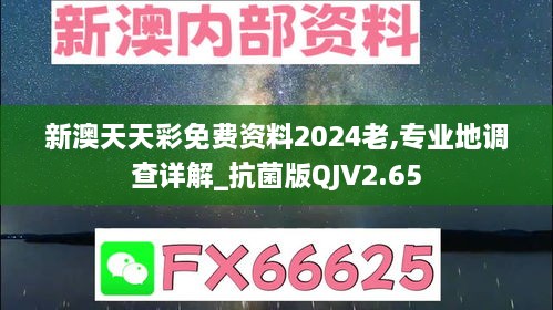 新澳天天彩免费资料2024老,专业地调查详解_抗菌版QJV2.65