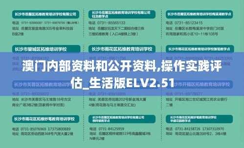 澳门内部资料和公开资料,操作实践评估_生活版ELV2.51