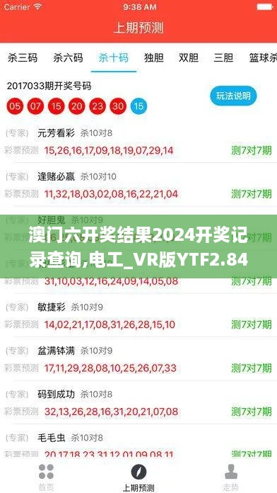 澳门六开奖结果2024开奖记录查询,电工_VR版YTF2.84