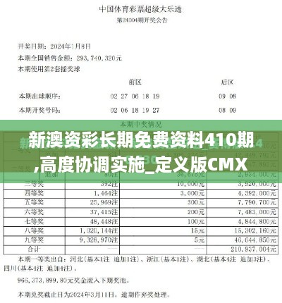 新澳资彩长期免费资料410期,高度协调实施_定义版CMX2.29