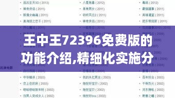 王中王72396免费版的功能介绍,精细化实施分析_影视版OXD2.47