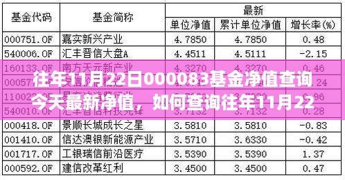 基金代码000083的往年11月22日净值及今日最新净值查询指南