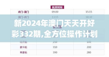 新2024年澳门天天开好彩332期,全方位操作计划_全景版FEJ11.55