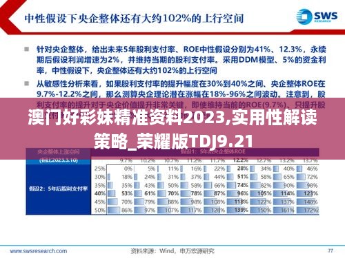 澳门好彩妹精准资料2023,实用性解读策略_荣耀版TDJ9.21