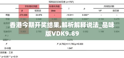 香港今期开奖结果,解析解释说法_品味版VDK9.89