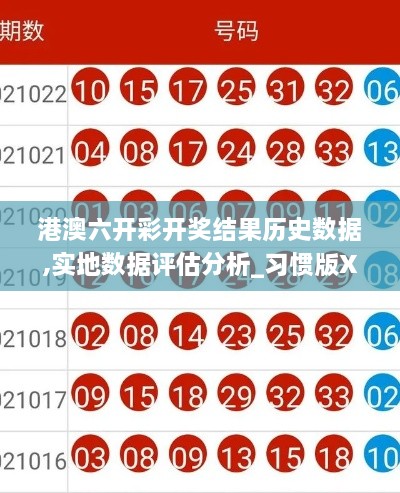 港澳六开彩开奖结果历史数据,实地数据评估分析_习惯版XDE9.47