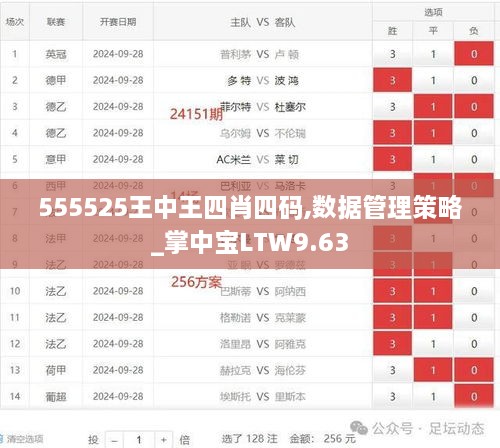 555525王中王四肖四码,数据管理策略_掌中宝LTW9.63