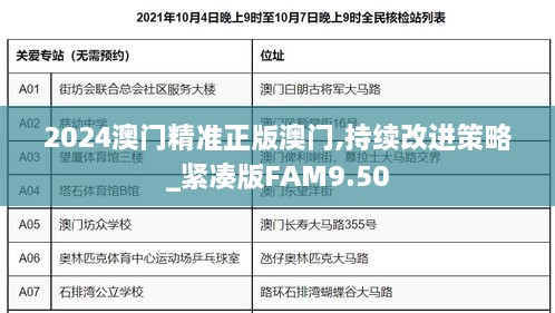 2024澳门精准正版澳门,持续改进策略_紧凑版FAM9.50