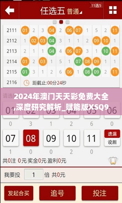 2024年澳门天天彩免费大全,深度研究解析_赋能版XSQ9.41