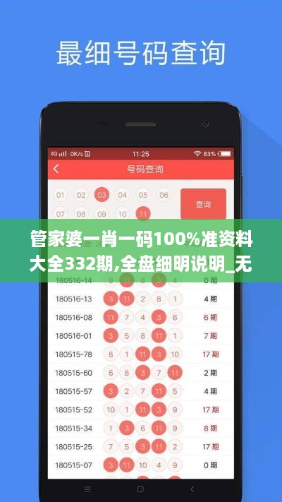 管家婆一肖一码100%准资料大全332期,全盘细明说明_无限版CCP11.43