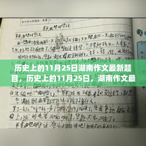 历史上的11月25日湖南作文题目演变与趋势分析，最新题目及演变历程探讨