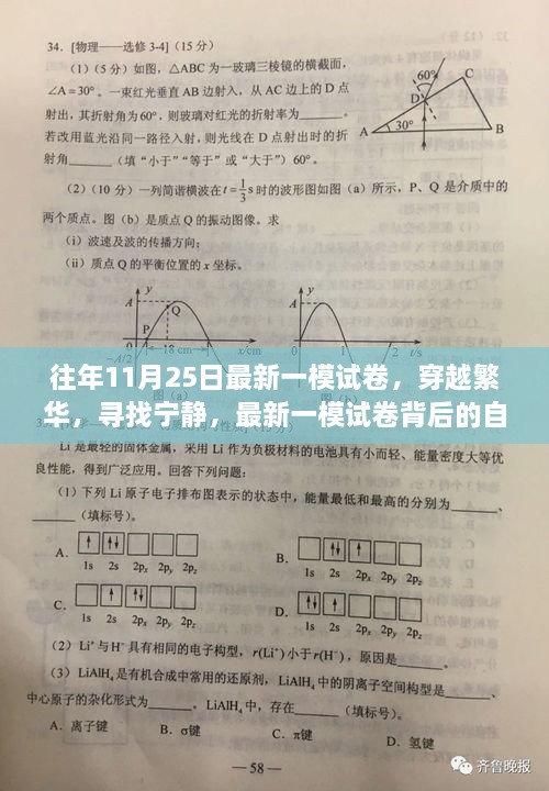 最新一模试卷背后的自然美景之旅，穿越繁华，探寻宁静的穿越之旅