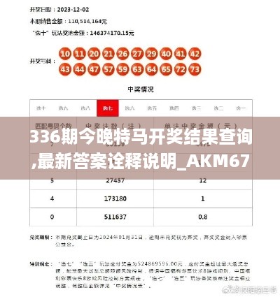 336期今晚特马开奖结果查询,最新答案诠释说明_AKM67.912携带版