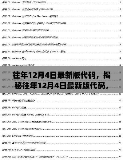 揭秘往年12月4日最新版代码，技术革新的里程碑事件揭秘