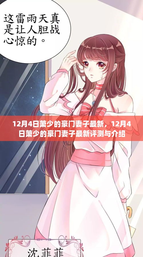 12月4日萧少的豪门妻子最新评测与介绍