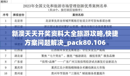 新澳天天开奖资料大全旅游攻略,快捷方案问题解决_pack80.106