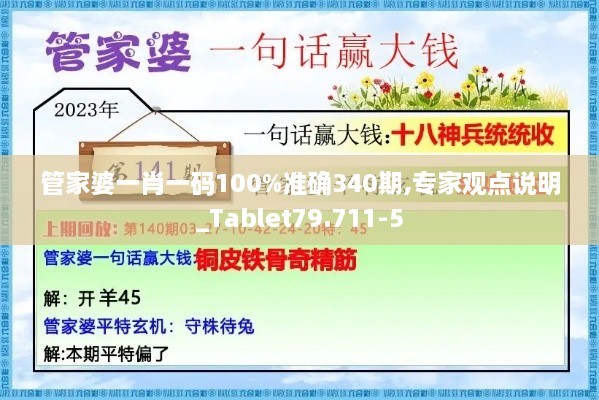 管家婆一肖一码100%准确340期,专家观点说明_Tablet79.711-5