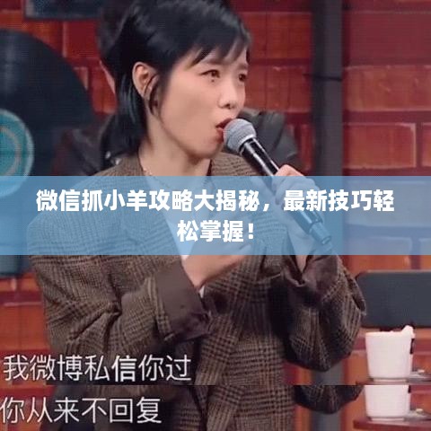 微信抓小羊攻略大揭秘，最新技巧轻松掌握！