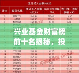 兴业基金财富榜前十名揭秘，投资领域的佼佼者解读