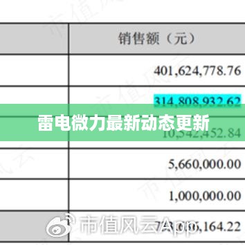 雷电微力最新动态更新